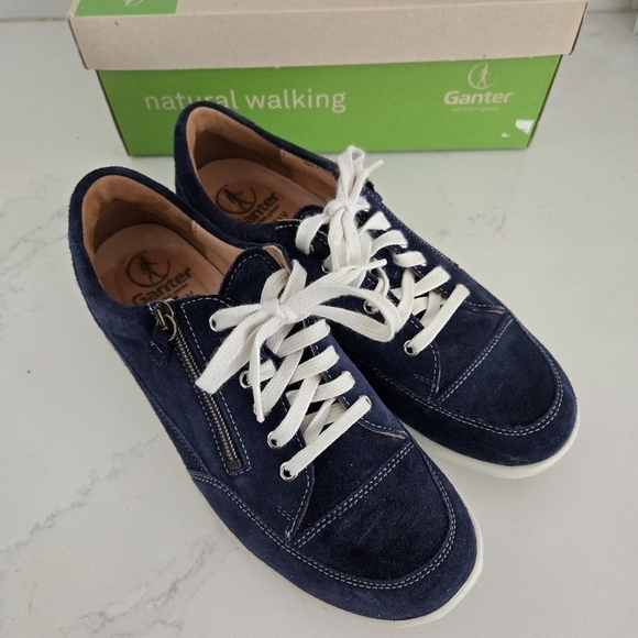 Ganter Gisa 7 Royal Blue Lace-Up Aktiv Active Sneaker Rocker Zip-Up Size 8.5 US - Picture 2 of 6